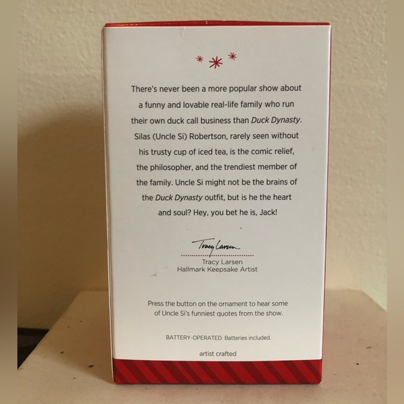 Hallmark Keepsake ‘Duck Dynasty: Talking Uncle Si’ Ornament - Picture 2 of 8